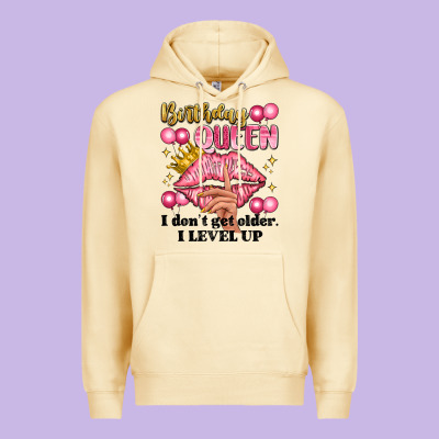 Birthday Queen I Dont Get Older I Level Up Premium Hoodie Designed By Artiststas