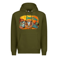 Army Green desert vibes Premium Hoodie - AdoDesignShop