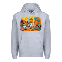 Heather Grey desert vibes Premium Hoodie - AdoDesignShop