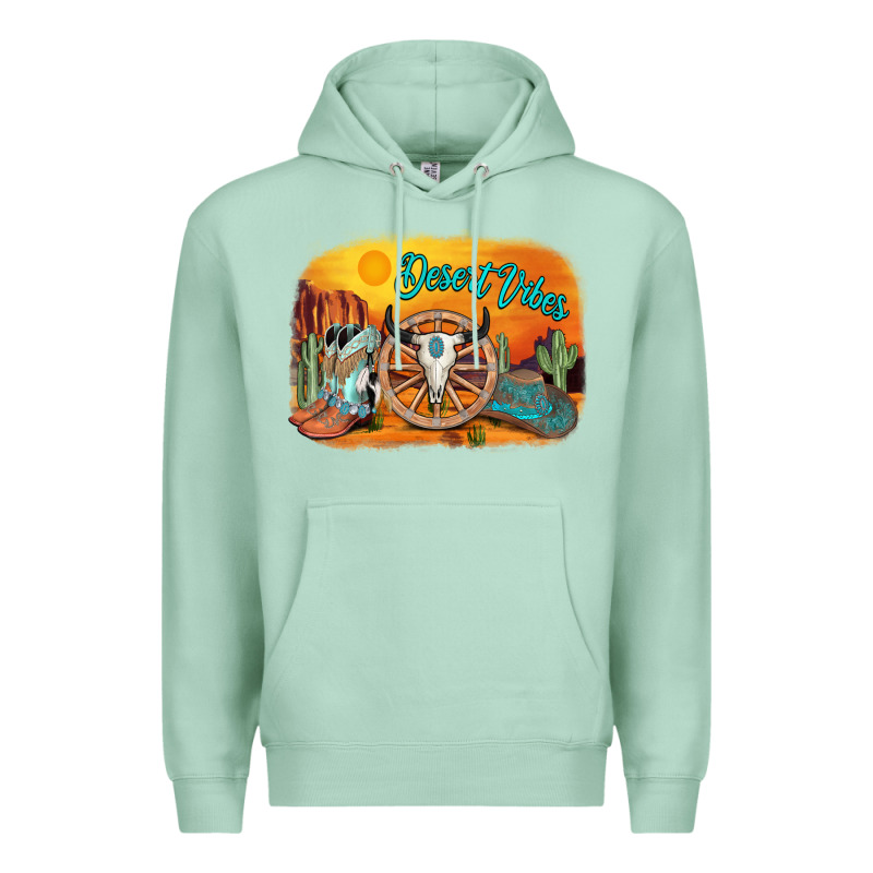 Desert Vibes Premium Hoodie by AdoDesignShop | Teevron