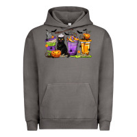 Pigment Tornado Halloween Cat Coffee Cups Urban Hoodie - texasbilliewilder