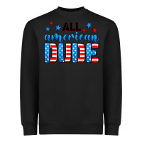 Black All American dude Heavyweight Sweatshirt - Neo Western