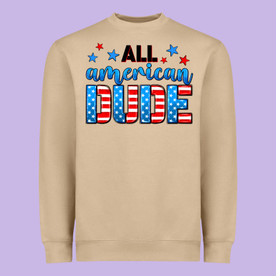 All American Dude Heavyweight Sweatshirt Designed By Neo Western