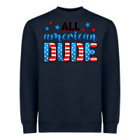 Navy All American dude Heavyweight Sweatshirt - Neo Western