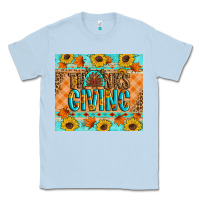 Dusty Blue Thanksgiving Turkey Classic Tee - Artiststas