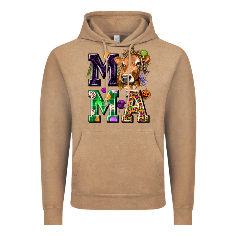 Mama Cow Halloween Vintage Hoodie by texasbilliewilder | Teevron