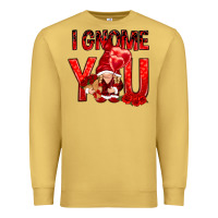 Antique Gold i gnome you with roses Premium Sweatshirt - NancyCooperArtShop