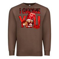 Chestnut i gnome you with roses Premium Sweatshirt - NancyCooperArtShop