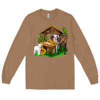 Toasted Coconut jesus holy night cows and sunflowers Long Sleeve Tee - AdoDesignShop