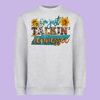 I'm Just Talking Tennessee Heavyweight Sweatshirt Designed By Hra Design Shop