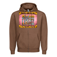 Chestnut mama llama sunflowers Zipper Hoodie - LillyAllenDesigns