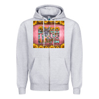Heather Grey mama llama sunflowers Zipper Hoodie - LillyAllenDesigns