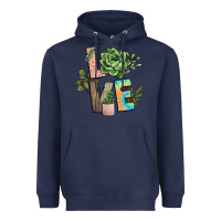 Navy plant love Heavyweight Hoodie - NancyCooperArtShop