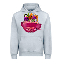 Heather Grey Personalized Girl Halloween Candy Urban Hoodie - texasbilliewilder