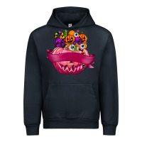 Navy Personalized Girl Halloween Candy Urban Hoodie - texasbilliewilder