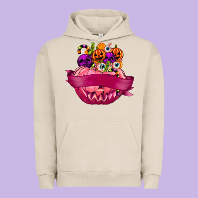 Personalized Girl Halloween Candy Urban Hoodie Designed By Texasbilliewilder