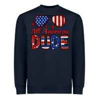 Navy All American dude Heavyweight Sweatshirt - Neo Western
