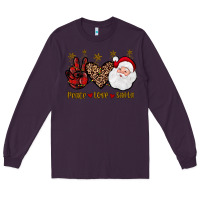 Plum peace love santa Long Sleeve Tee - JahusDesignShop