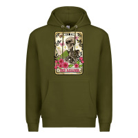 Army Green the reader tarot card Premium Hoodie - Artiststas
