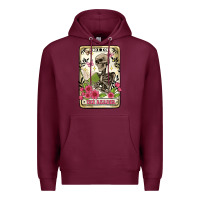 Burgundy the reader tarot card Premium Hoodie - Artiststas
