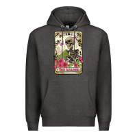 Charcoal Heather the reader tarot card Premium Hoodie - Artiststas
