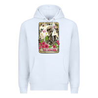 White the reader tarot card Premium Hoodie - Artiststas