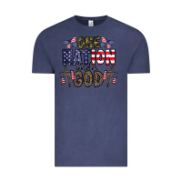 Vintage Denim one nation under god Vintage Tee - CowhideDigitalArt