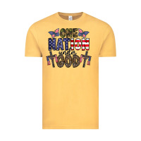 Vintage Mustard one nation under god Vintage Tee - CowhideDigitalArt