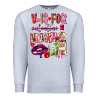Heather Grey v is for vodka Premium Sweatshirt - NancyCooperArtShop