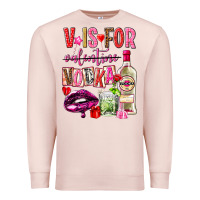 Pale Pink v is for vodka Premium Sweatshirt - NancyCooperArtShop
