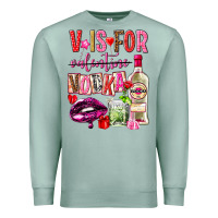 Seafoam v is for vodka Premium Sweatshirt - NancyCooperArtShop