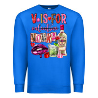 True Royal v is for vodka Premium Sweatshirt - NancyCooperArtShop