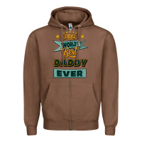 Chestnut world's best daddy ever Zipper Hoodie - Jasminsmagicworld