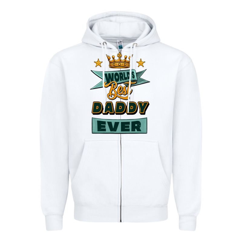 World's Best Daddy Ever Zipper Hoodie by Jasminsmagicworld | Teevron