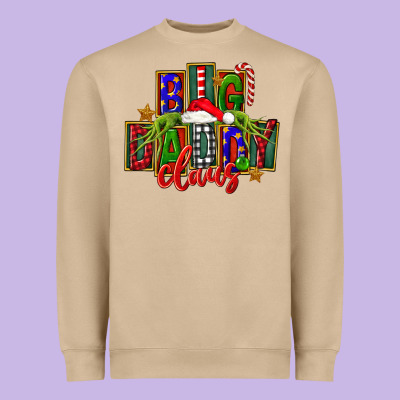Christmas Big Daddy Claus Heavyweight Sweatshirt Designed By Fadigitalartstudio