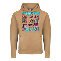 Vintage Camel yet,despite the look on my face you are still talk Vintage Hoodie - Zillion Design Studio