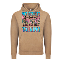 Vintage Coffee yet,despite the look on my face you are still talk Vintage Hoodie - Zillion Design Studio
