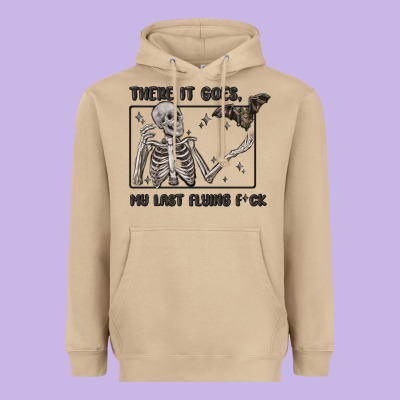 There It Goes My Last Flying Fck Heavyweight Hoodie Designed By Maliassmallbusiness