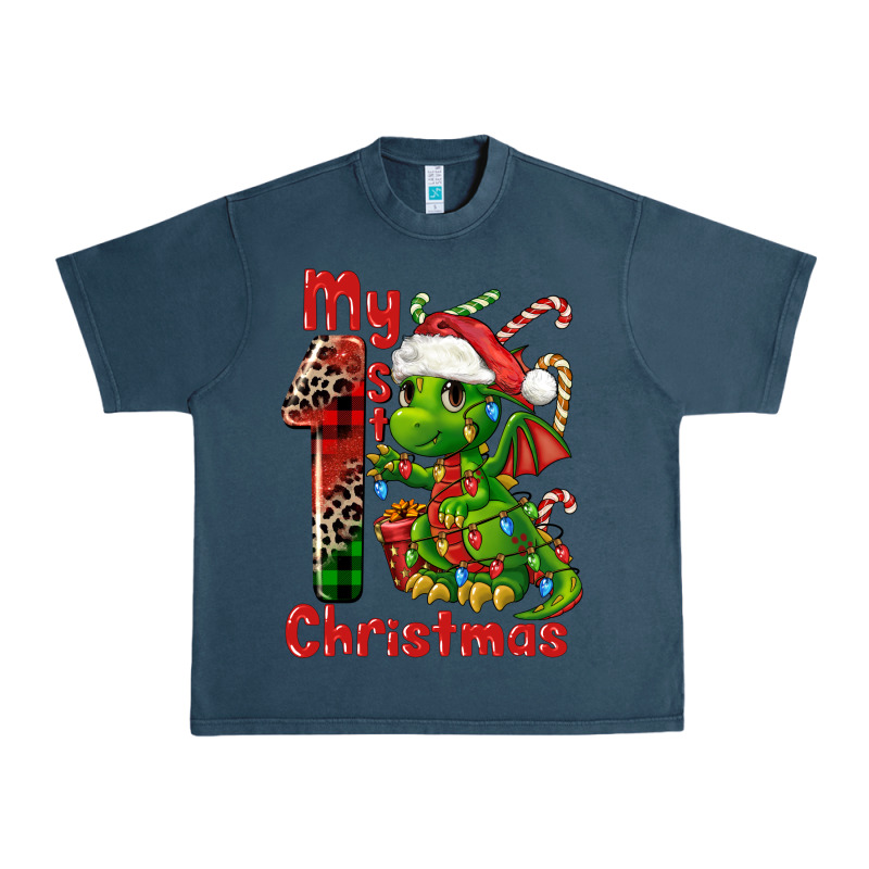 My First Christmas Dragon Urban Heavy Tee by FaDigitalArtStudio | Teevron