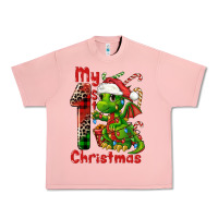 Salmon my first christmas dragon Urban Heavy Tee - FaDigitalArtStudio