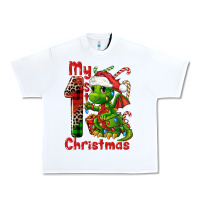 White my first christmas dragon Urban Heavy Tee - FaDigitalArtStudio