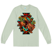 Matcha aztec rodeo cowboy christmas Long Sleeve Tee - JahusDesignShop