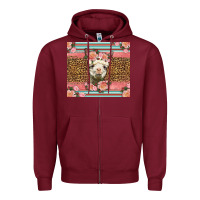 Burgundy llama and roses glitter Zipper Hoodie - LillyAllenDesigns