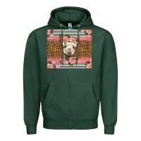 Sports Green llama and roses glitter Zipper Hoodie - LillyAllenDesigns