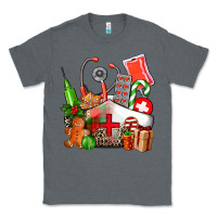 Charcoal Heather nurse  and christmas Classic Tee - AdoDesignShop