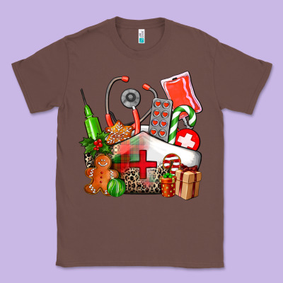 Nurse  And Christmas Classic Tee Designed By Adodesignshop