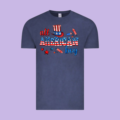 All American Boy Vintage Tee Designed By Adodesignshop