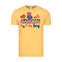 Vintage Mustard all american boy Vintage Tee - AdoDesignShop