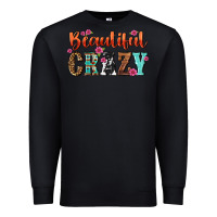 Black beautiful crazy Premium Sweatshirt - NancyCooperArtShop