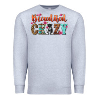 Heather Grey beautiful crazy Premium Sweatshirt - NancyCooperArtShop